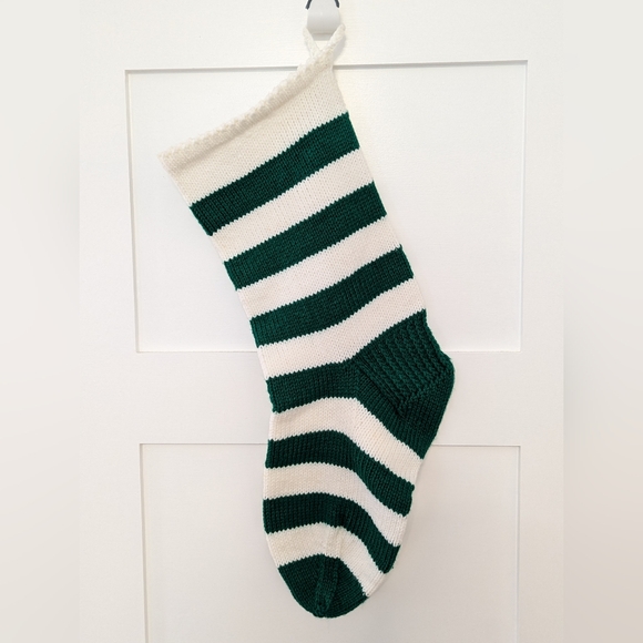 Vintage 1970s Large Crochet Christmas Stocking - Picture 1 of 6